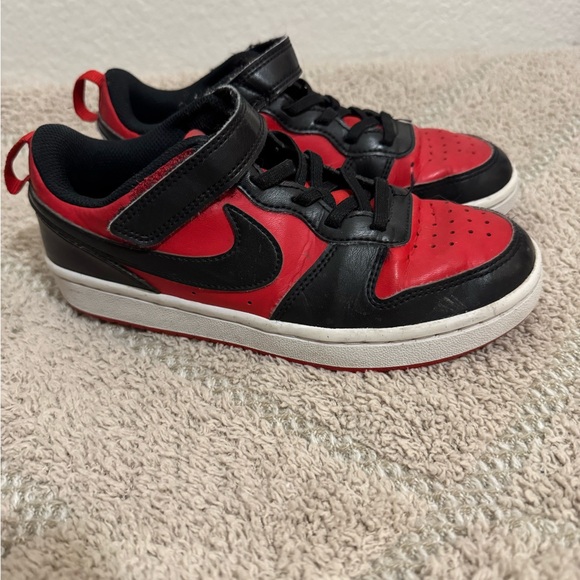 Nike Court Borough Low Recraft – Kids’ Size 2Y | Red & Black - Picture 4 of 8